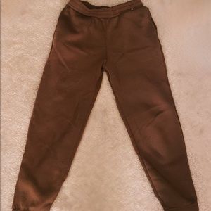 Brown Sweatpants:)